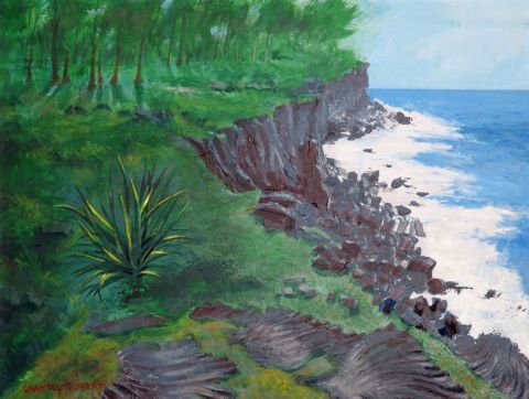 sous le volcan la plage